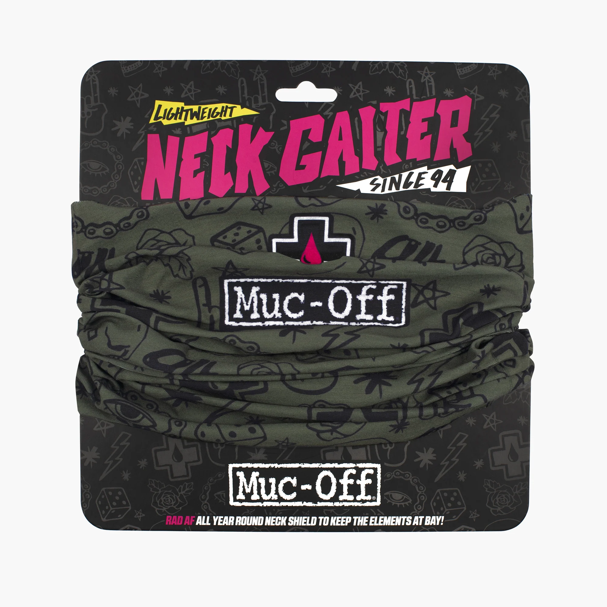 Lightweight Neck Gaiter - Green Punk - Image 3
