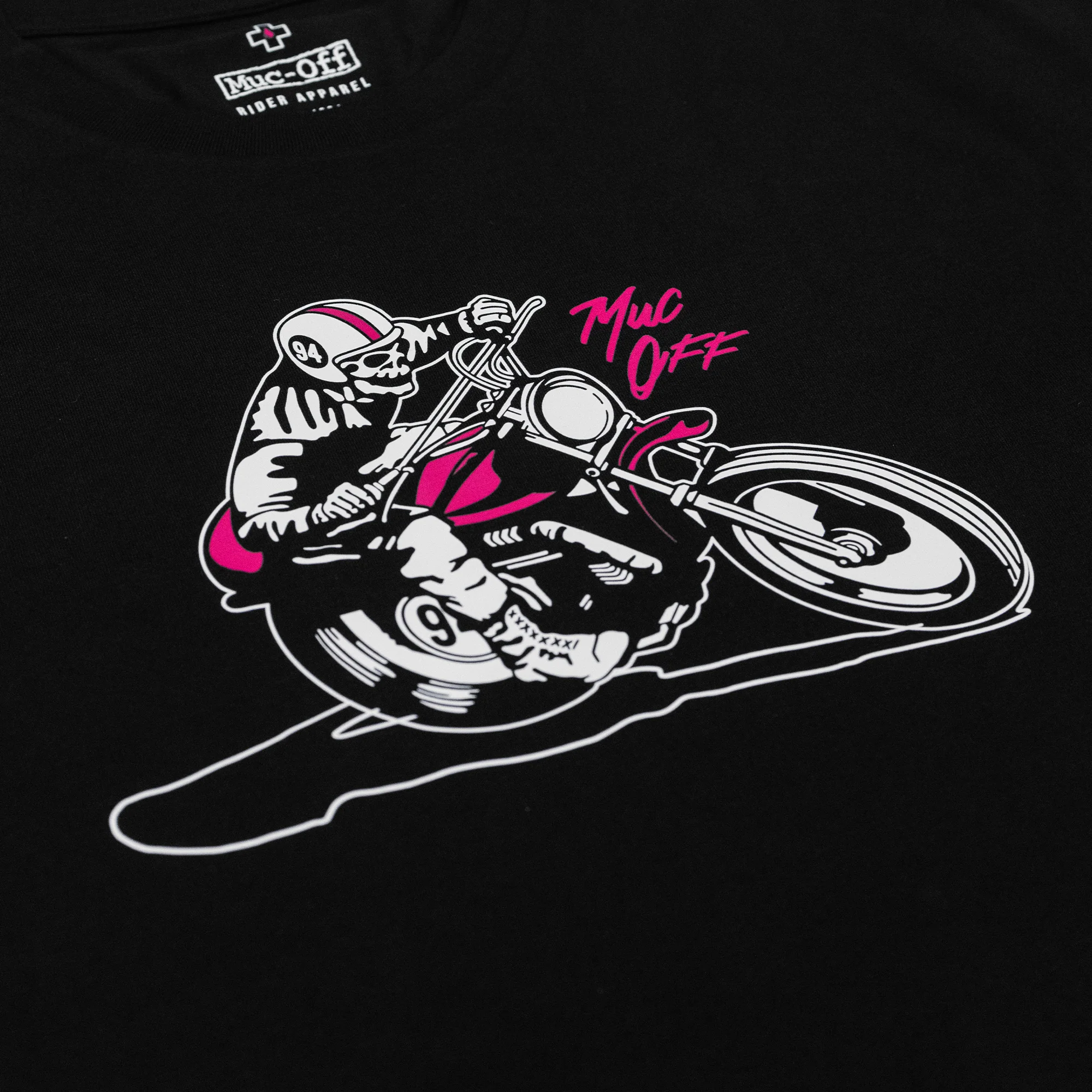 Moto Skull T-Shirt - Black - Image 4
